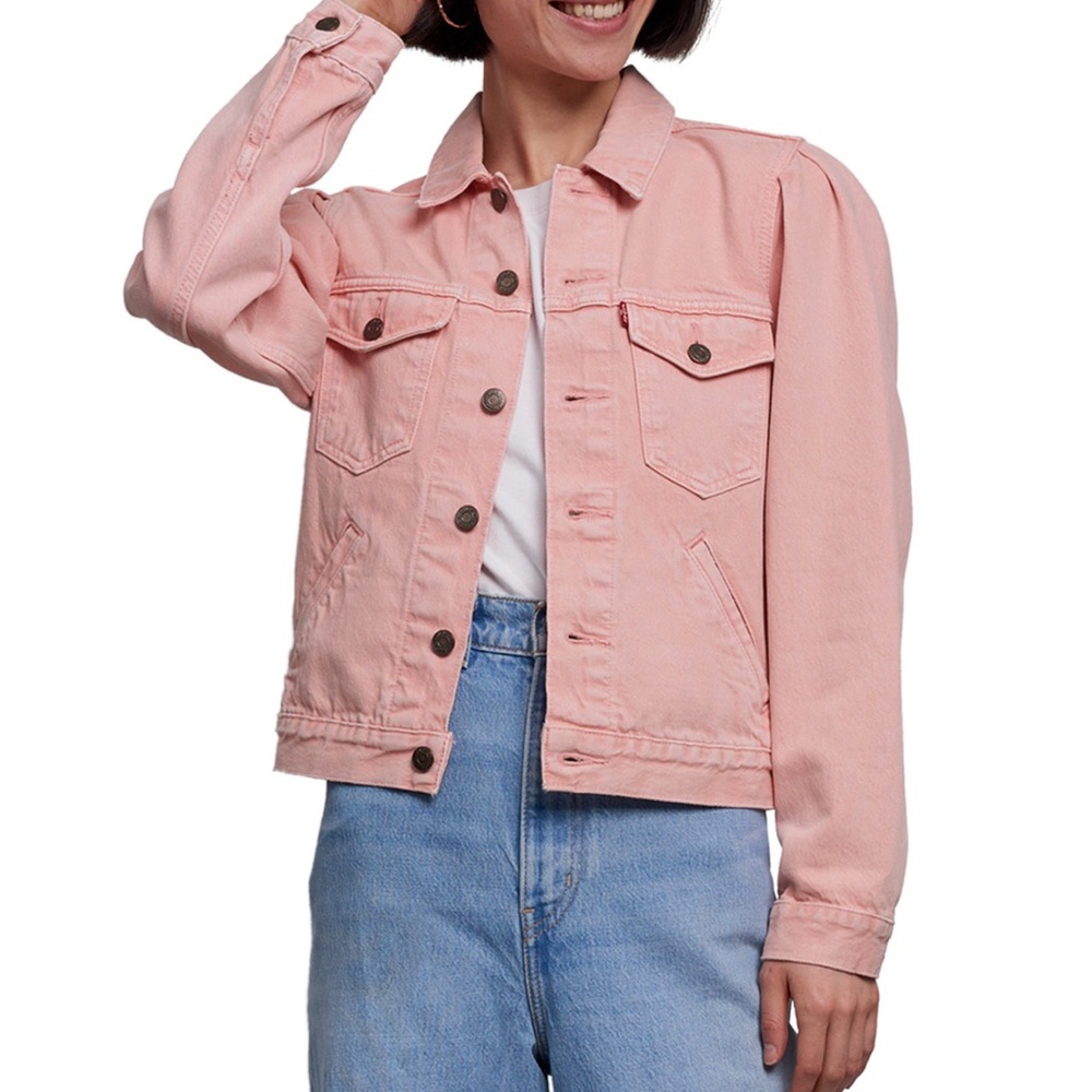 NWOT Pink Denim Jacket